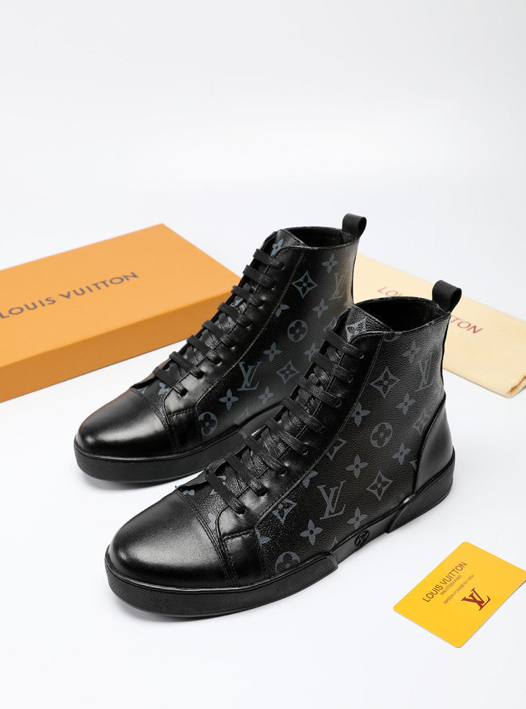 BL - LUV High BLnogram Black Boot Sneaker