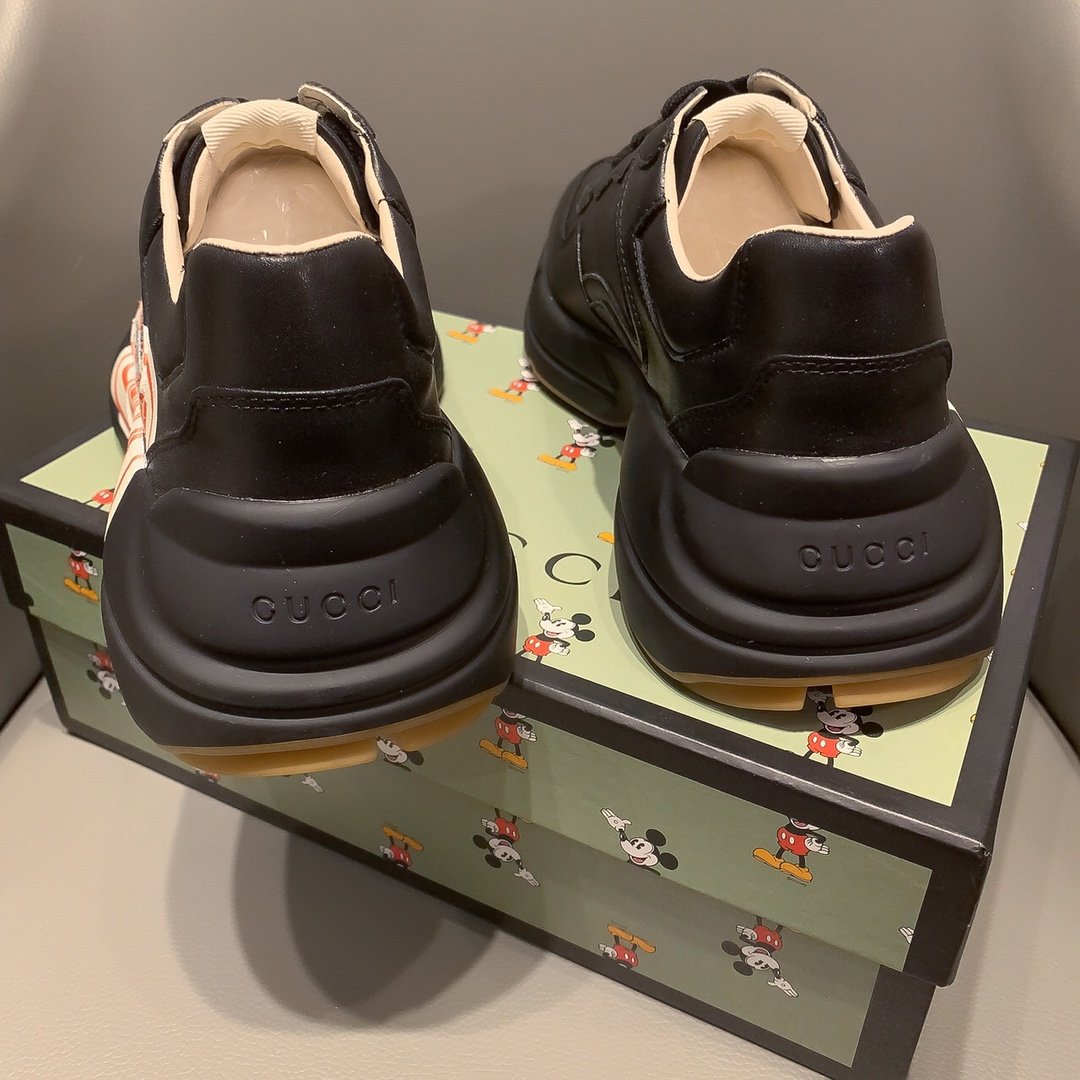 BL-GCI RHYTON VINTAGE TRAINER LA BLACK SNEAKER 143