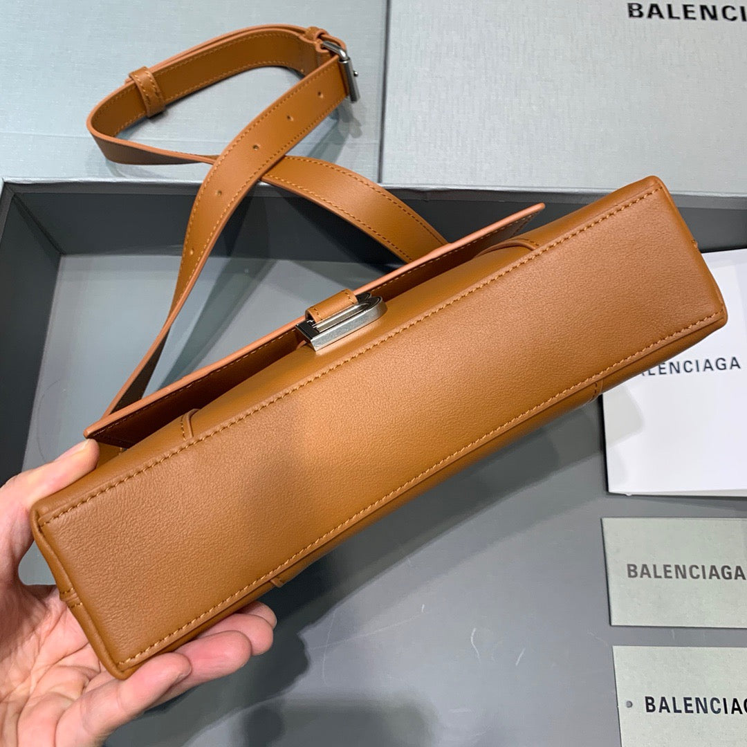 Balen Downtown XS Shoulder Bag In Brown, For Women, Bags 10in/25cm