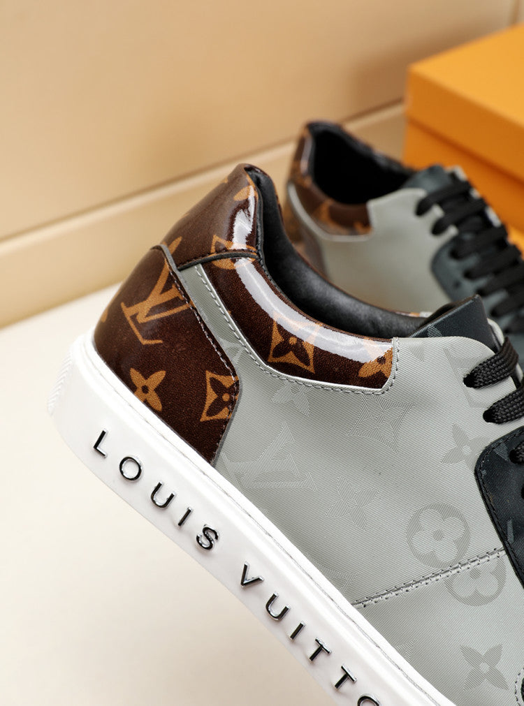 BL - LUV BLnogram Denim Brown And Gray Sneaker