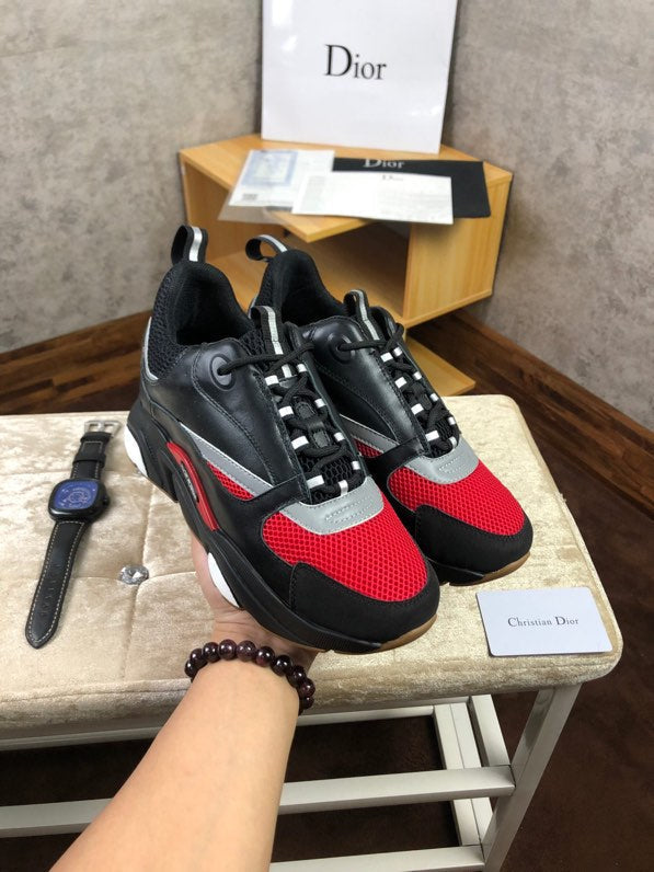 BL - DIR B22 Black And Red Sneaker