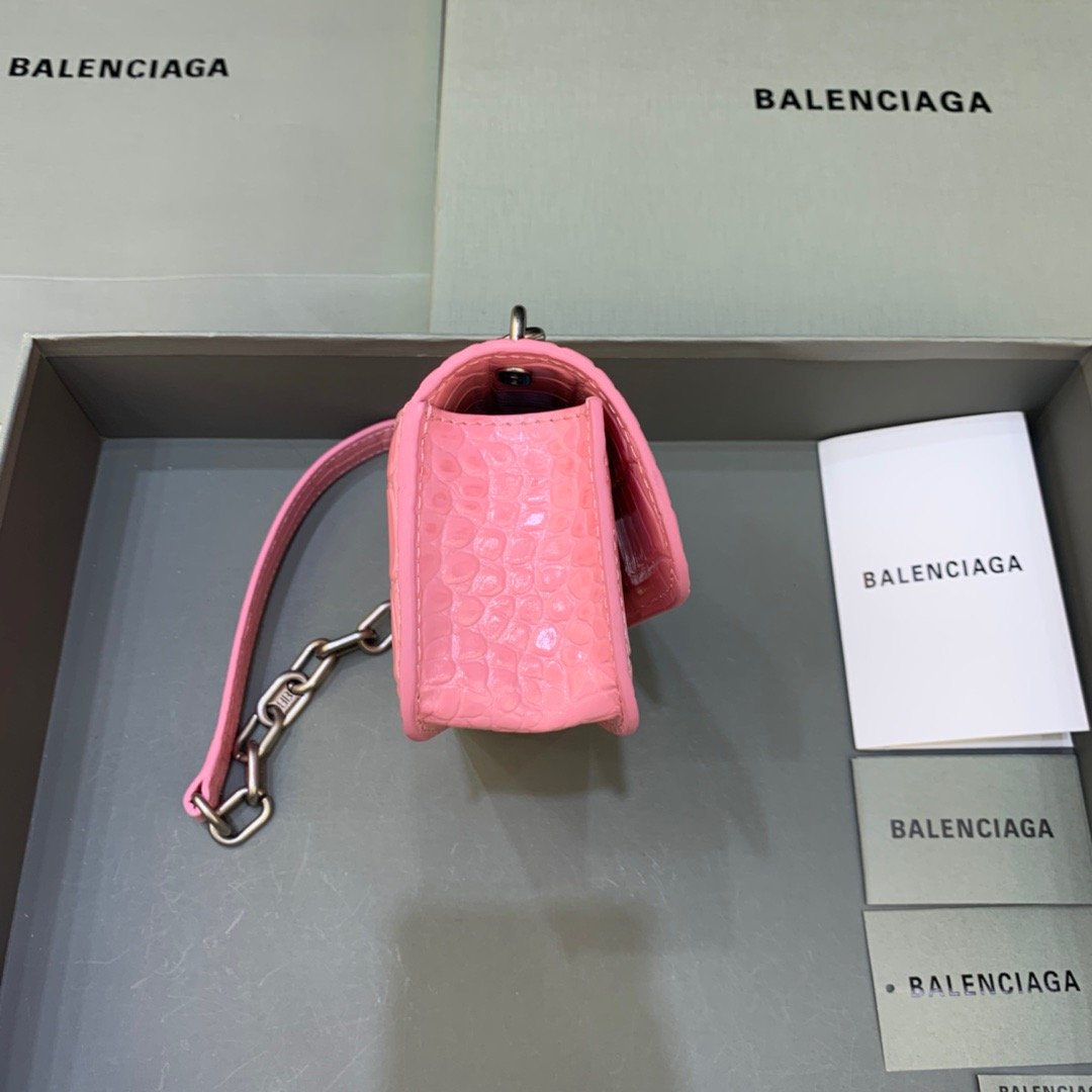 Balen Gossip Small On Chain Shoulder Bag Pink, For Women, Bags 7.4in/19cm