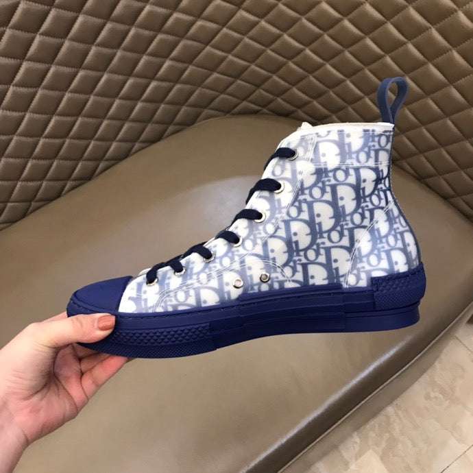 BL - DIR B23 Blue HIGH-TOP SNEAKER