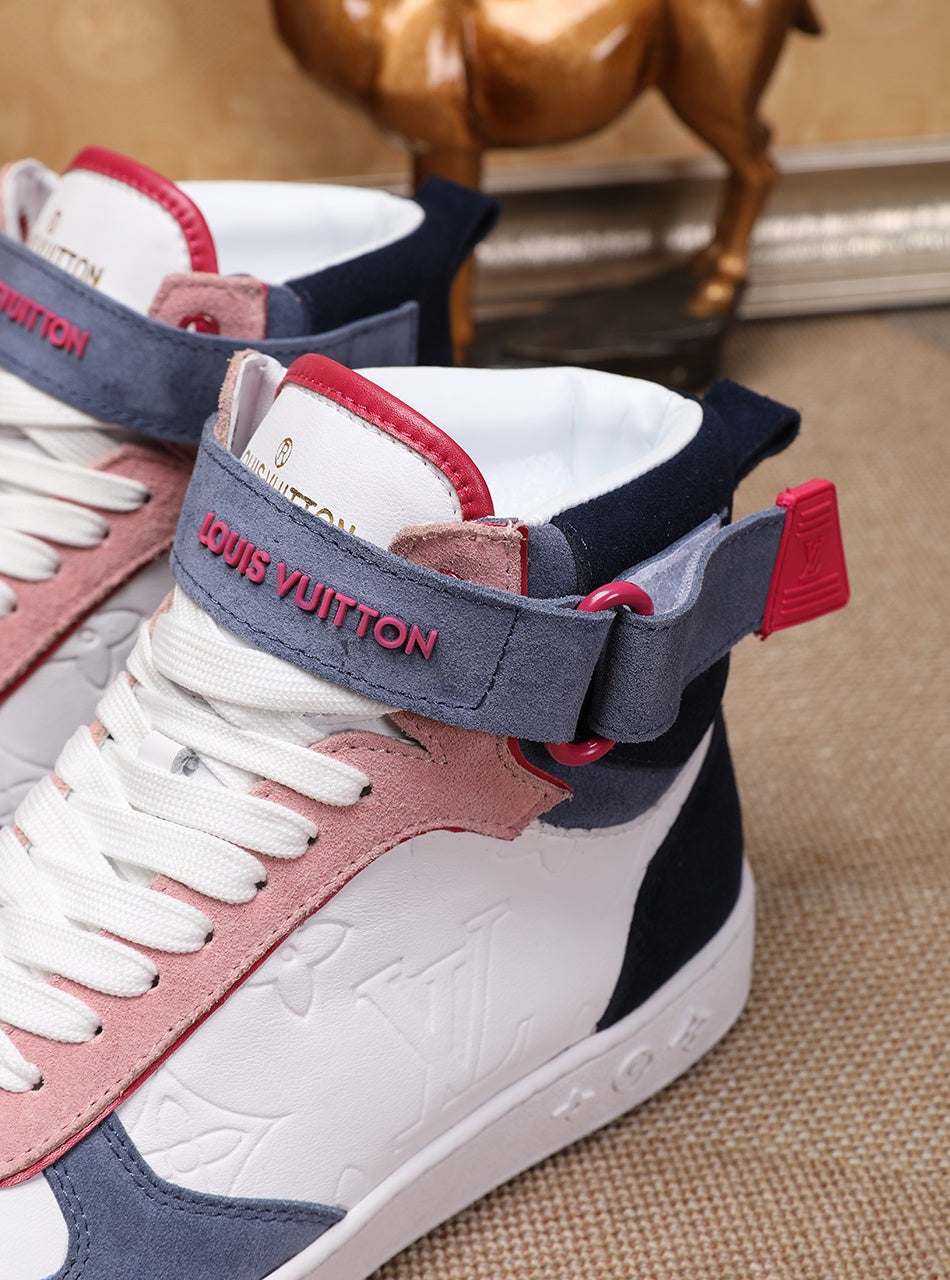 BL - LUV Rivoli High Pink Blue White Sneaker