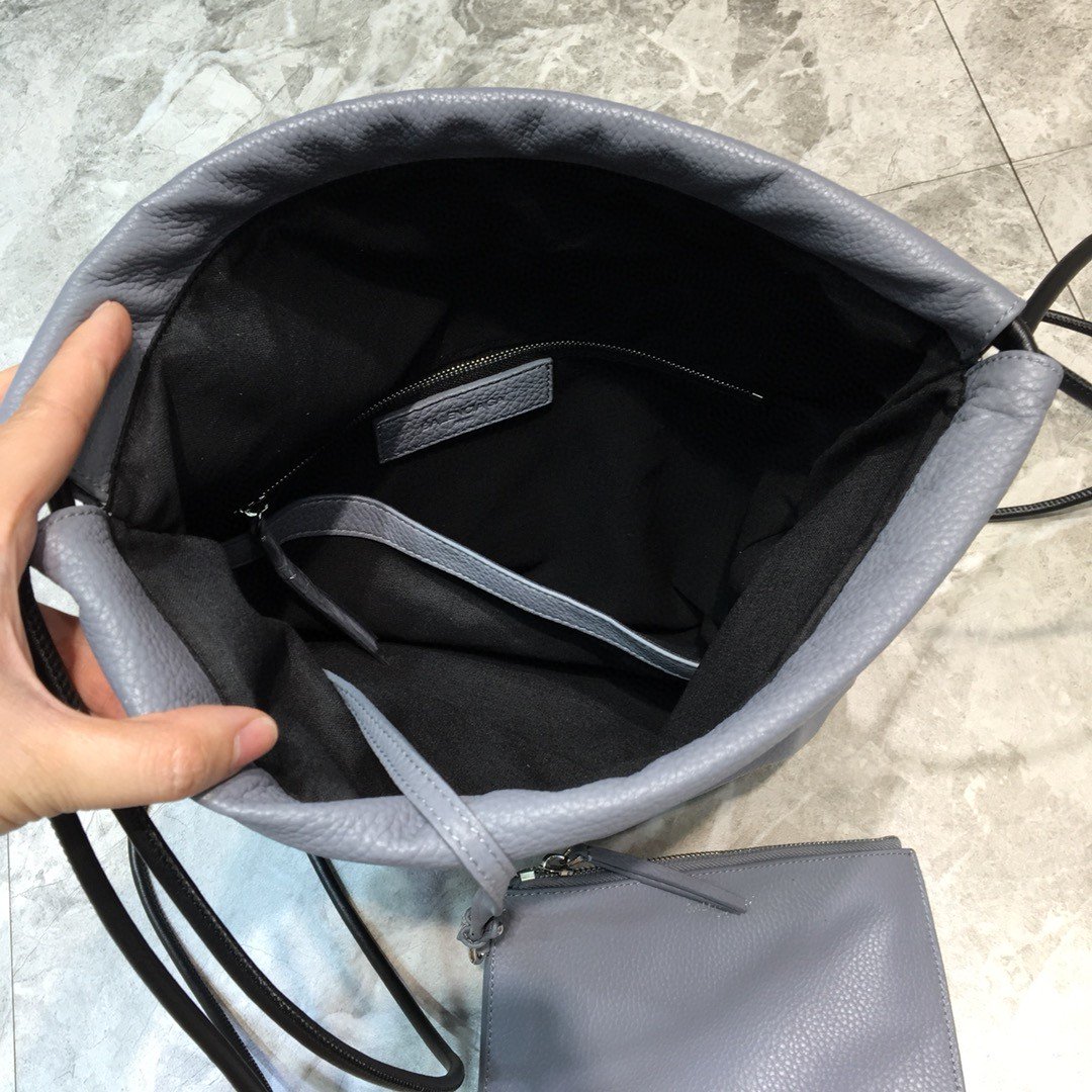 Balen Everyday Drawstring Backpack In Grey, For Women, Bags 18.5in/47cm