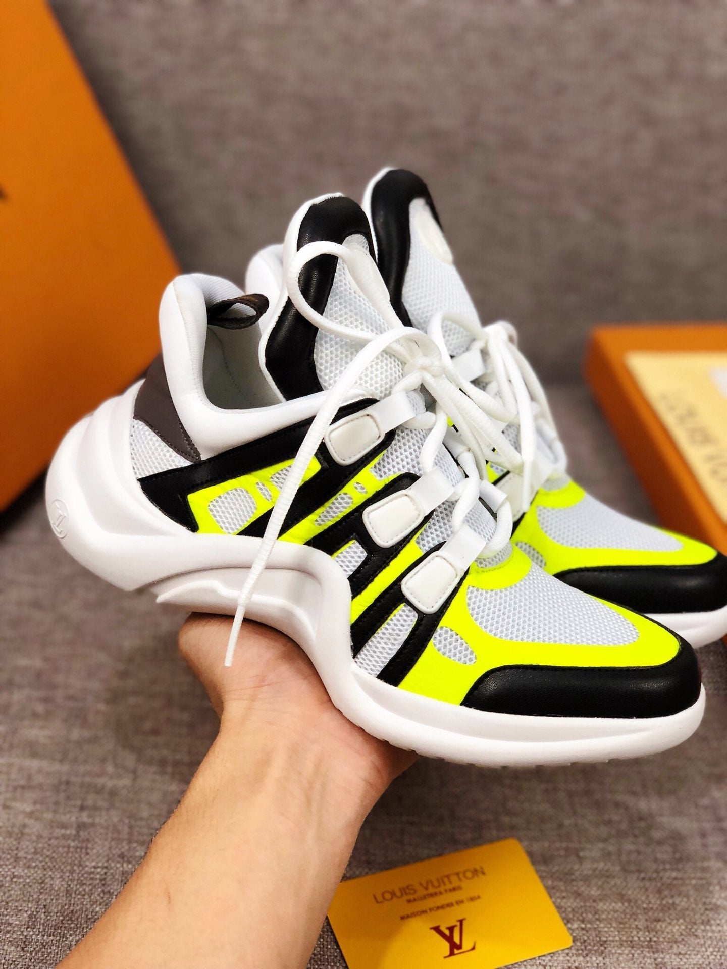 BL - LUV Archlight Black White Yellow Sneaker