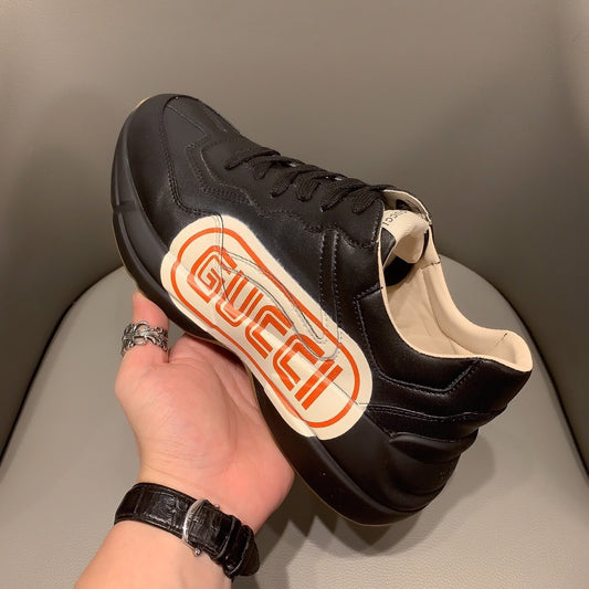 BL-GCI RHYTON VINTAGE TRAINER LA BLACK SNEAKER 143