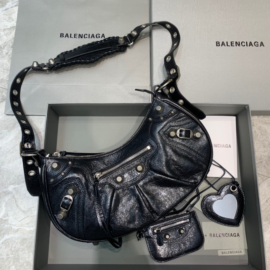 Balen Le Cagole XS Shoulder Bag In Black, For Women, Bags 13in/33cm