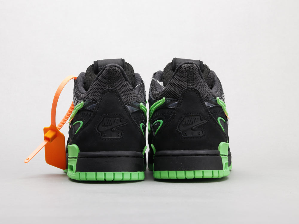 BL - OW x Rubber Dunk Black & Green