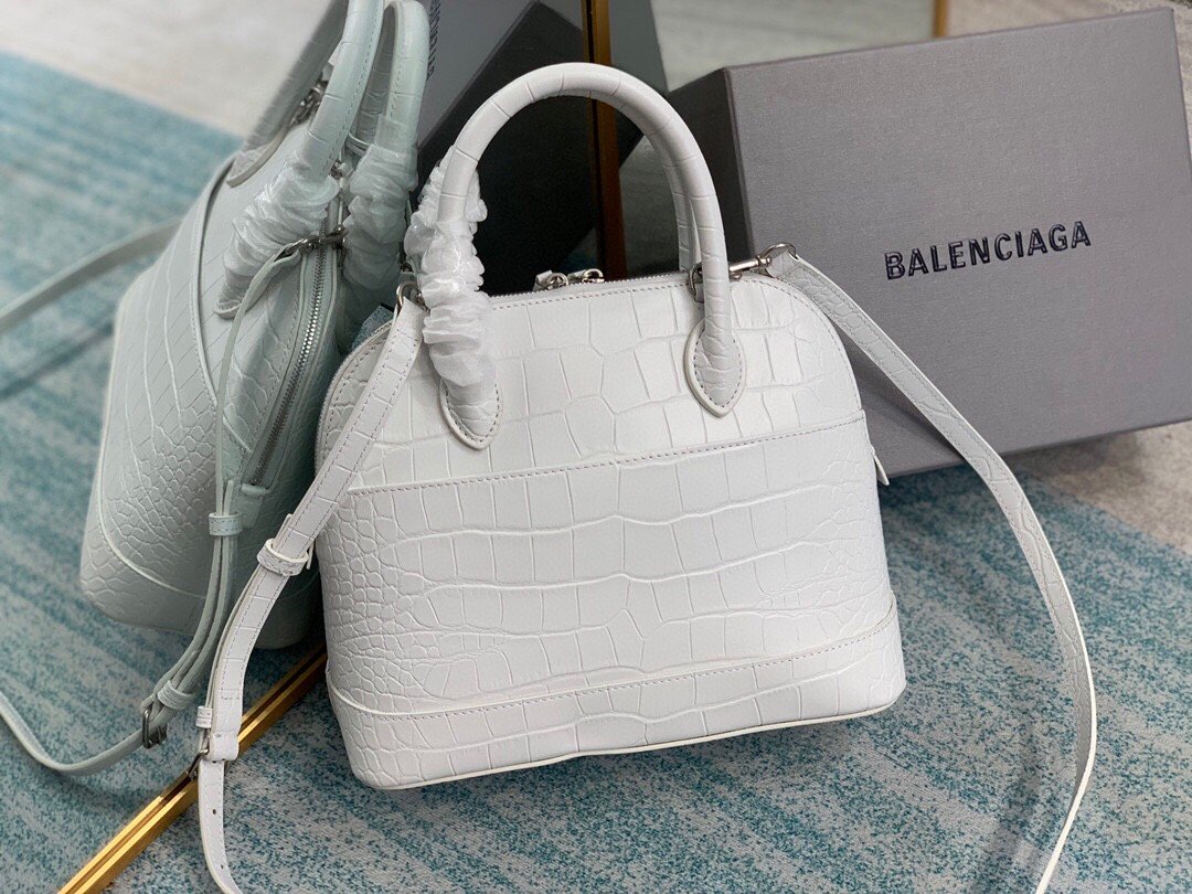 Balen Ville XXS Handbag In White, For Women, Bags 8.6in/22cm