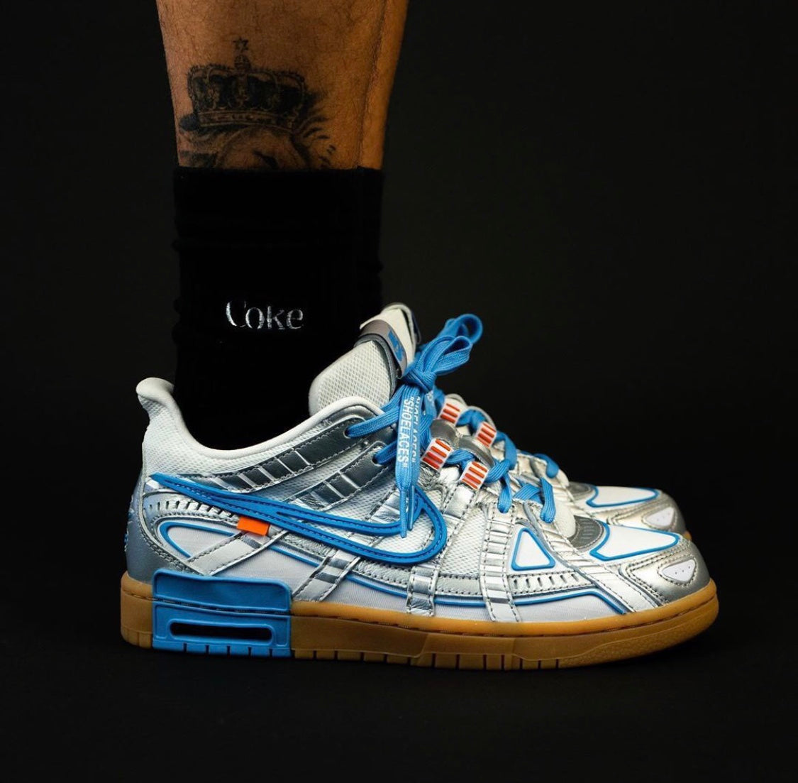 BL - OW x Rubber Dunk North Carolina Blue