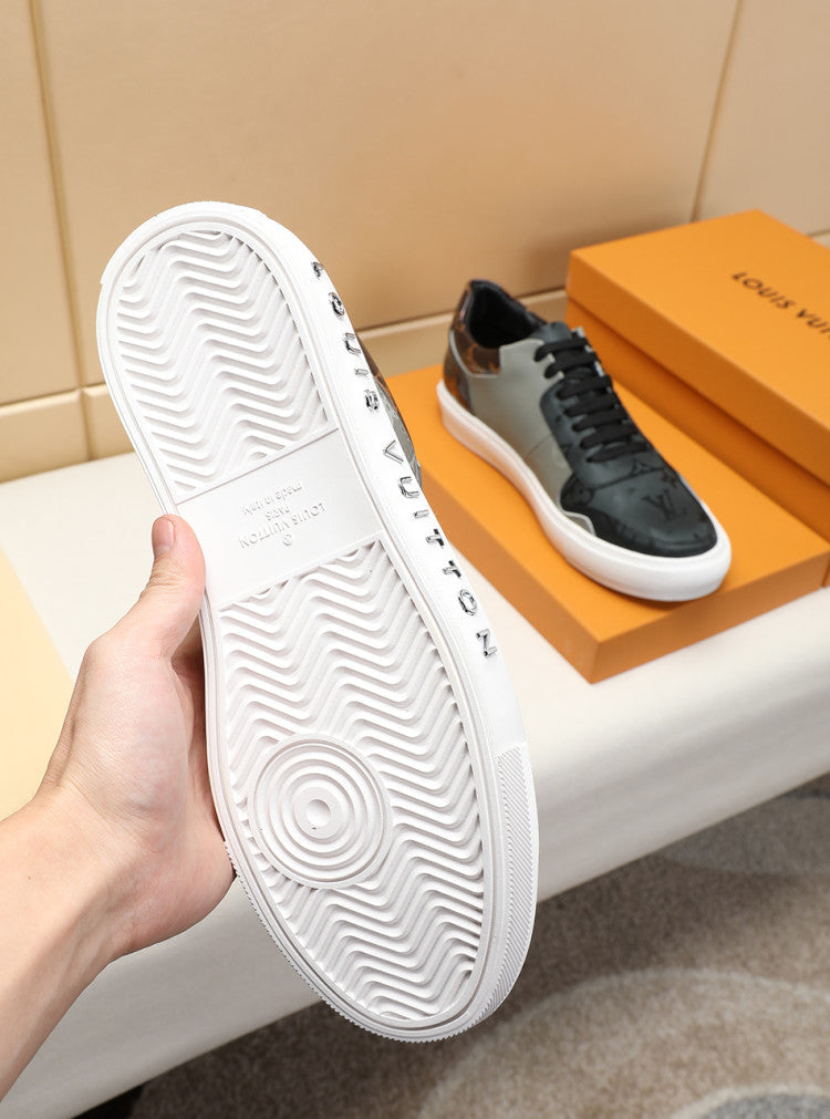 BL - LUV BLnogram Denim Brown And Gray Sneaker