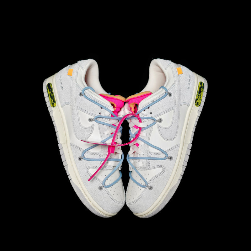 BL - OW x Dunk (NO.38) light blue shoelace pink buckle