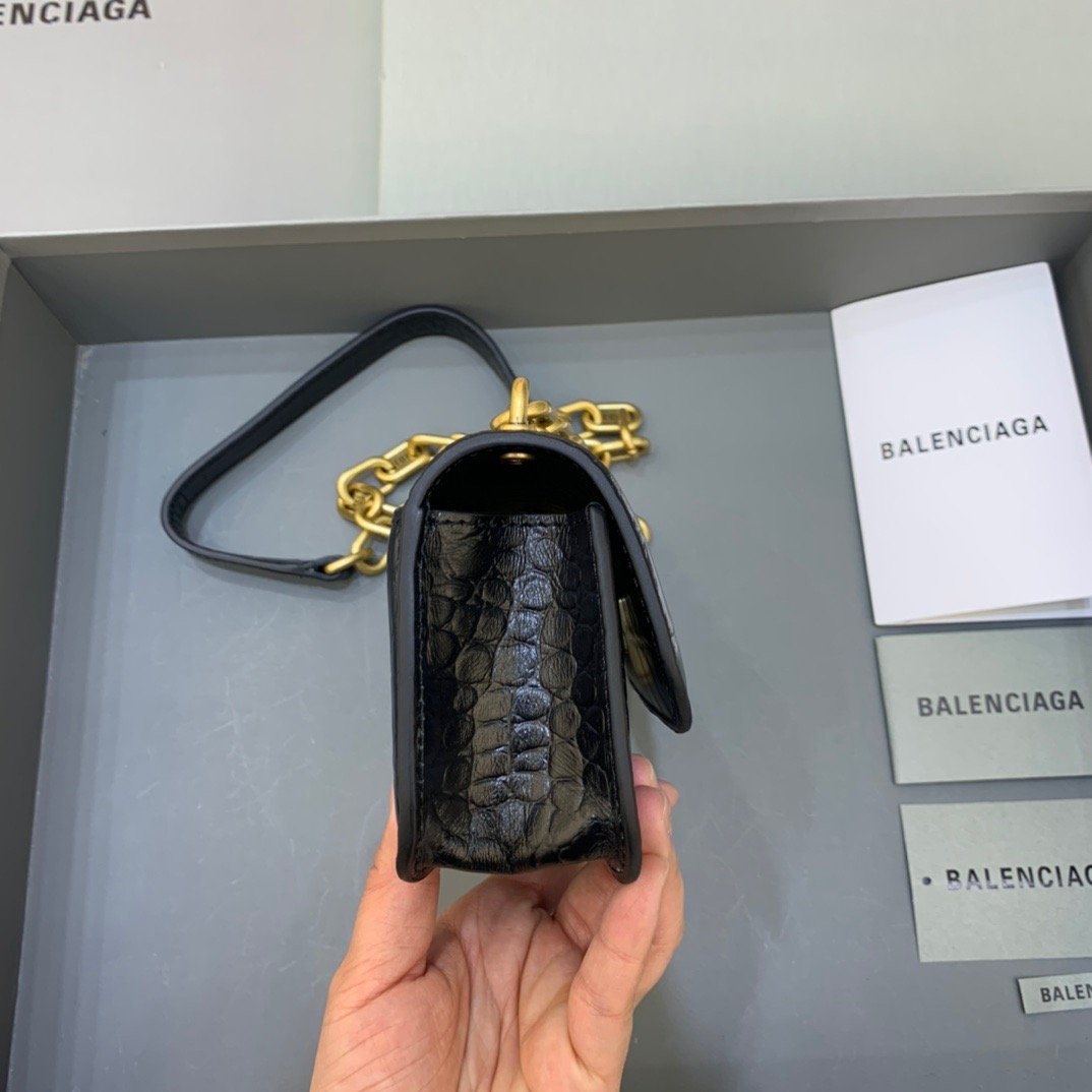 Balen Gossip Small On Chain Shoulder Bag Black, For Women, Bags 7.4in/19cm