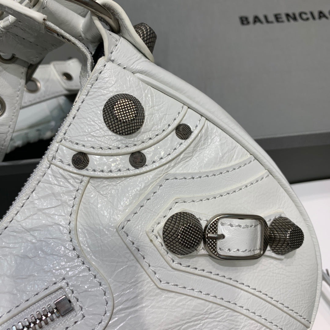 Balen Le Cagole XS Shoulder Bag In White, For Women, Bags 13in/33cm
