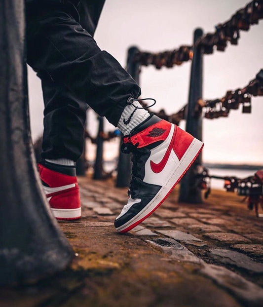 BL - AJ1 High Six Crowns Black and Red
