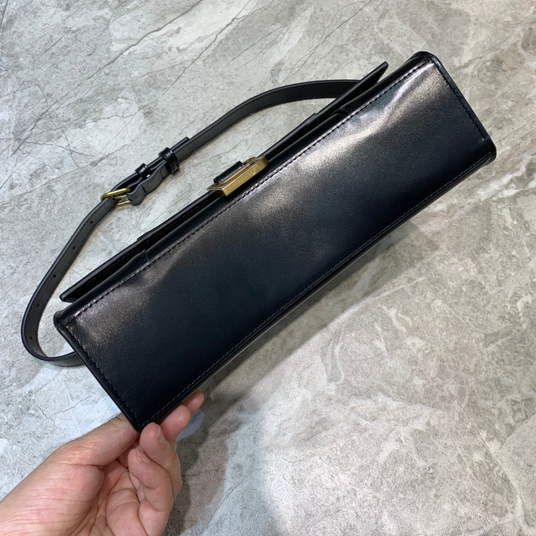 Balen Hourglass Handbag In Black, For Women, Bags 9.8in/25cm