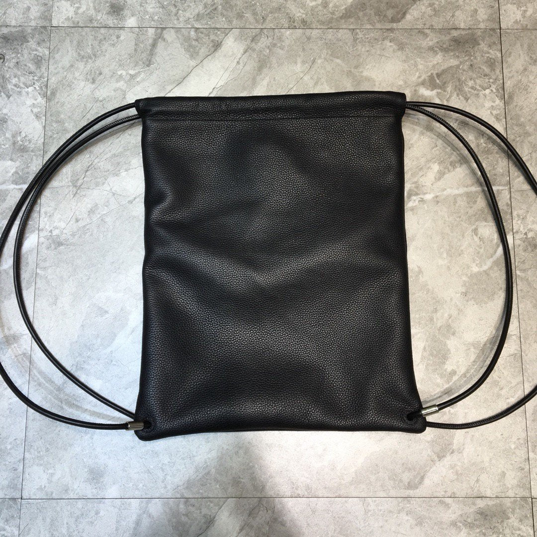 Balen Everyday Drawstring Backpack In Black, For Women, Bags 18.5in/47cm