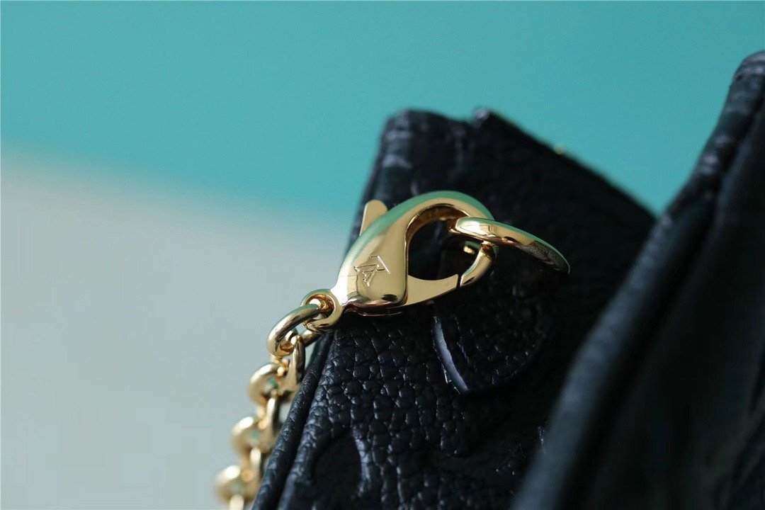 LV Double Zip Pochette Monogram Empreinte Black For Women, Shoulder and Crossbody Bags 7.9in/20cm LV M68568