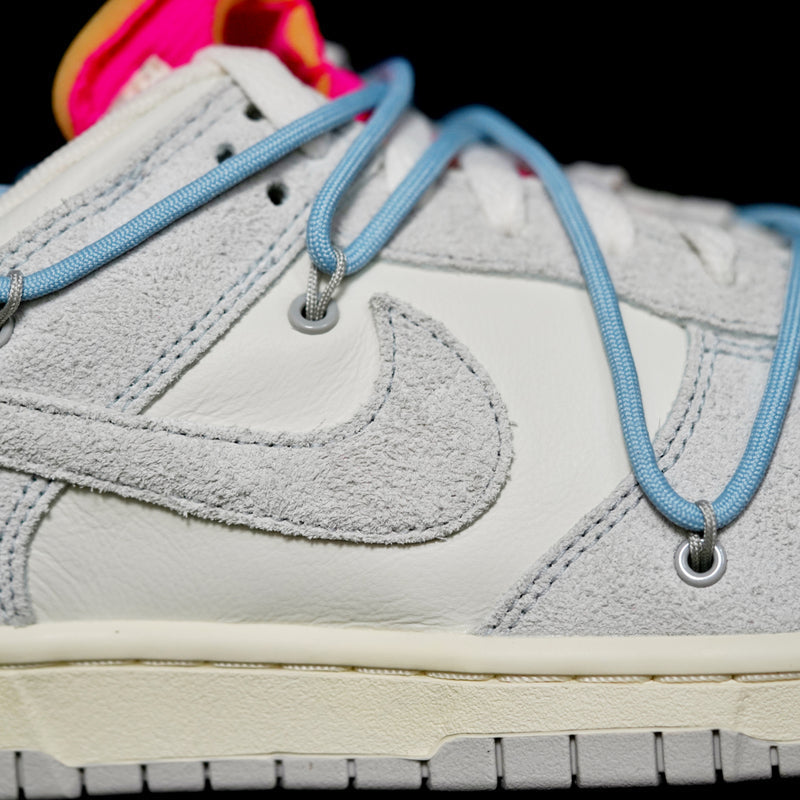 BL - OW x Dunk (NO.38) light blue shoelace pink buckle