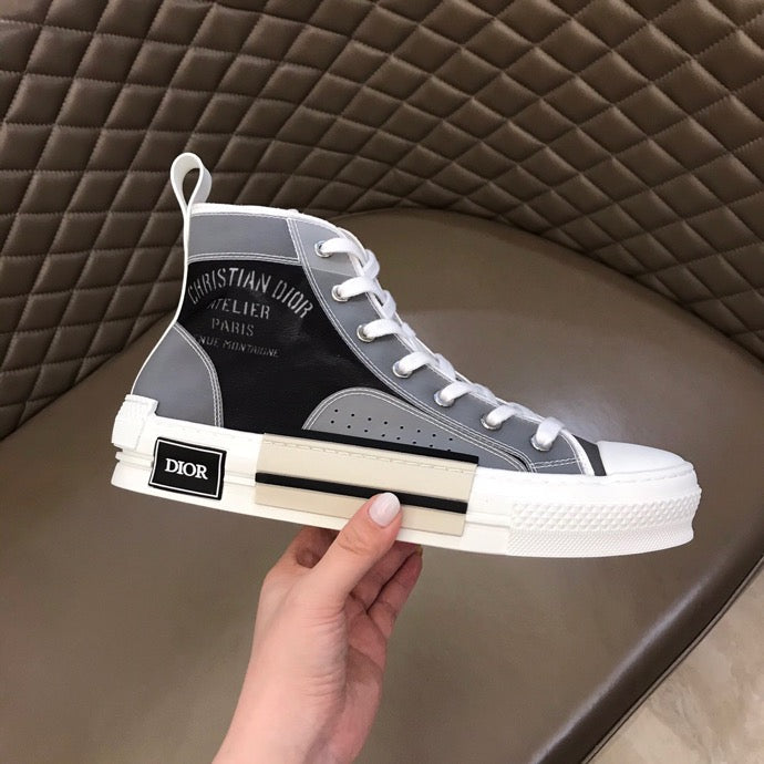 BL - DIR B23 Black and White HIGH-TOP SNEAKER