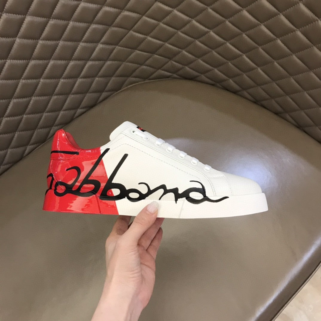 Dolce & Gabbana Portofino Sneakers White/Red For Men DG Shoes