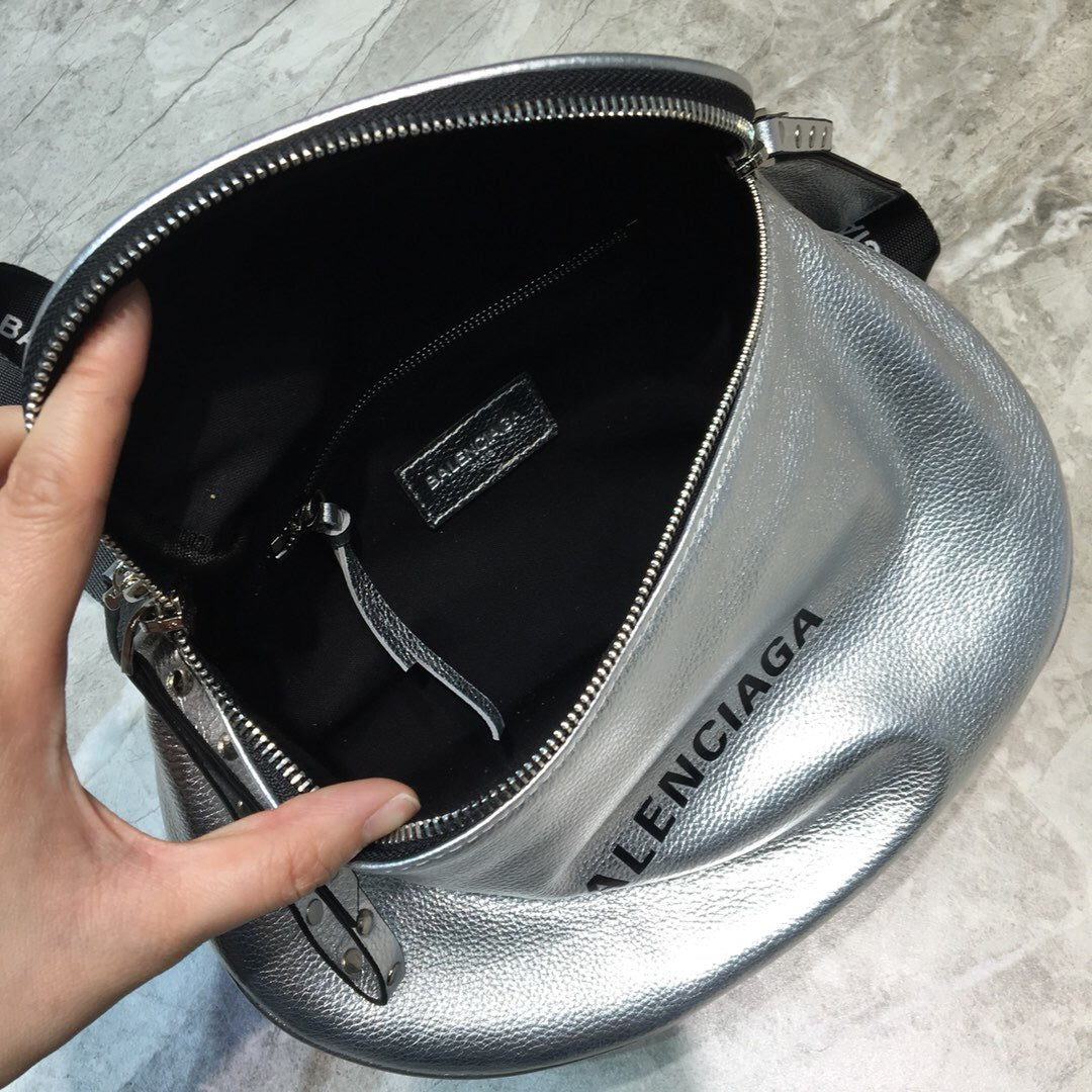 Balen Sling Bag In Sliver, For Women, Bags 9.1in/23cm