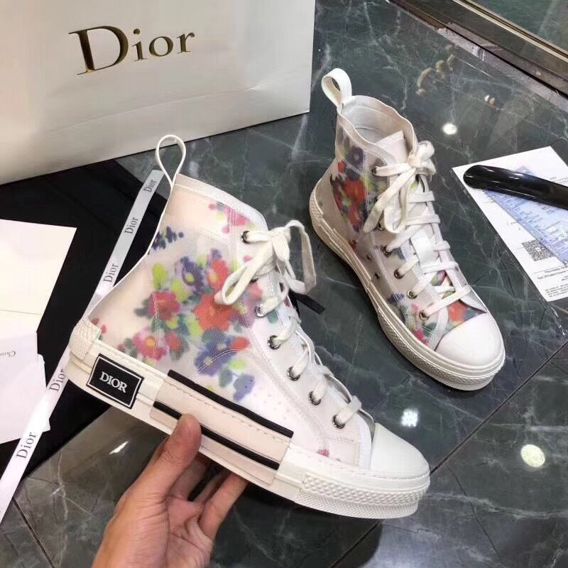 BL - DIR B23 Flowers Technical Canvas Sneaker