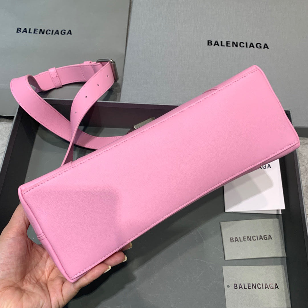 Balen Downtown Small Shoulder Bag In Pink, For Women, Bags 11.8in/30cm 67135329S1Y5906