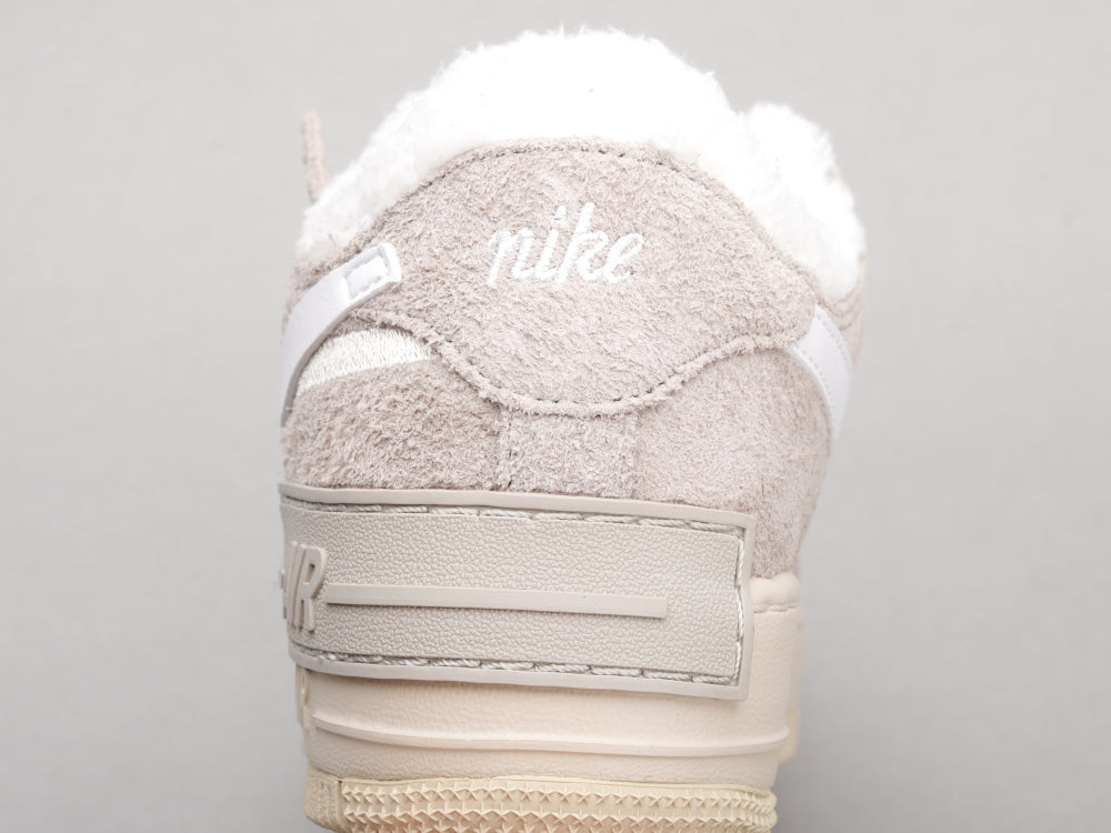 BL - AF1 Shadow gray and white deconstructed plus velvet