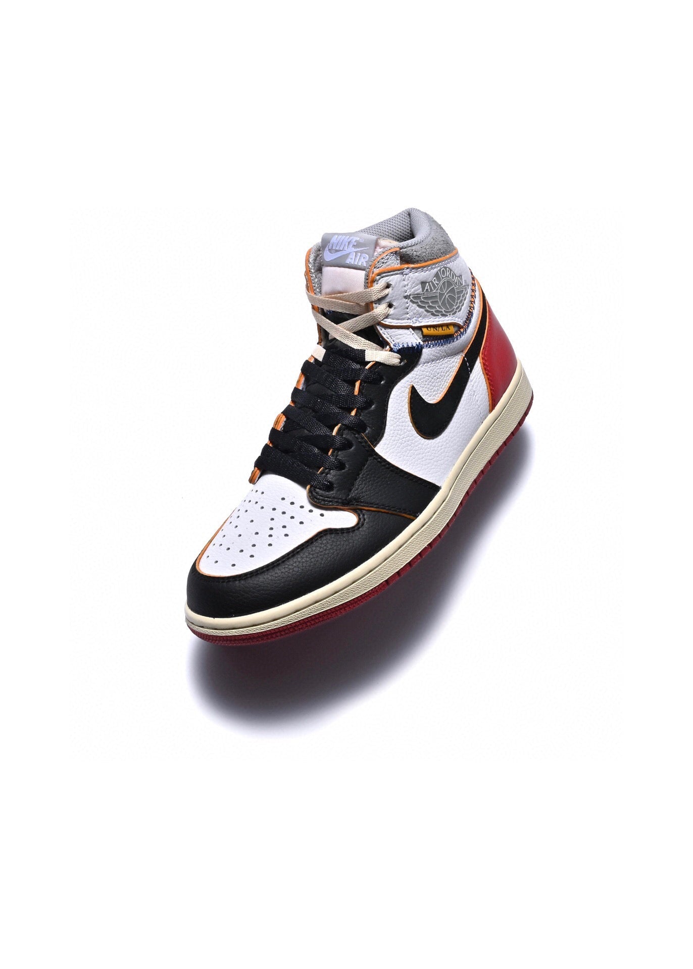 BL - Union x AJ1 High white and red stitching