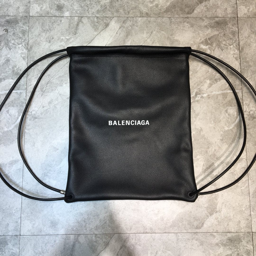 Balen Everyday Drawstring Backpack In Black, For Women, Bags 18.5in/47cm