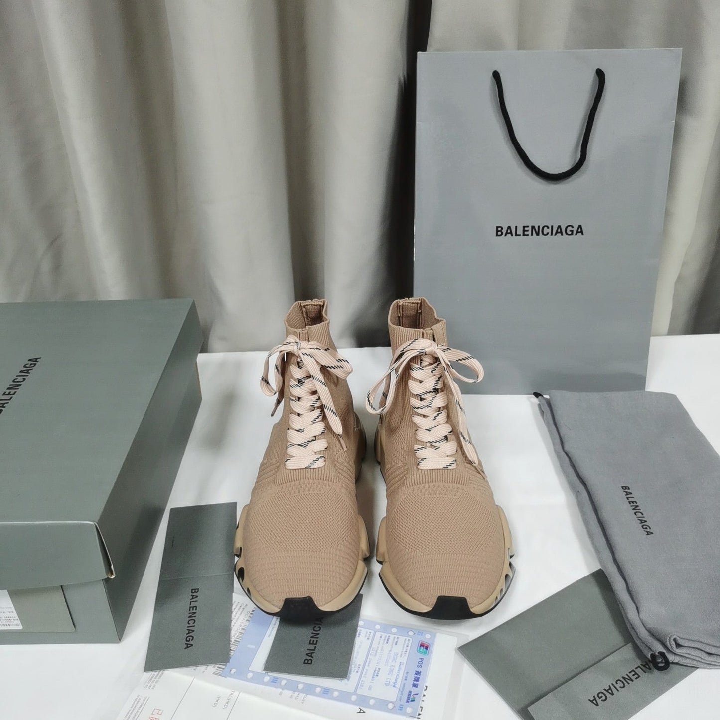 BL - Bla Speed Print Stretch Knit Sneakers