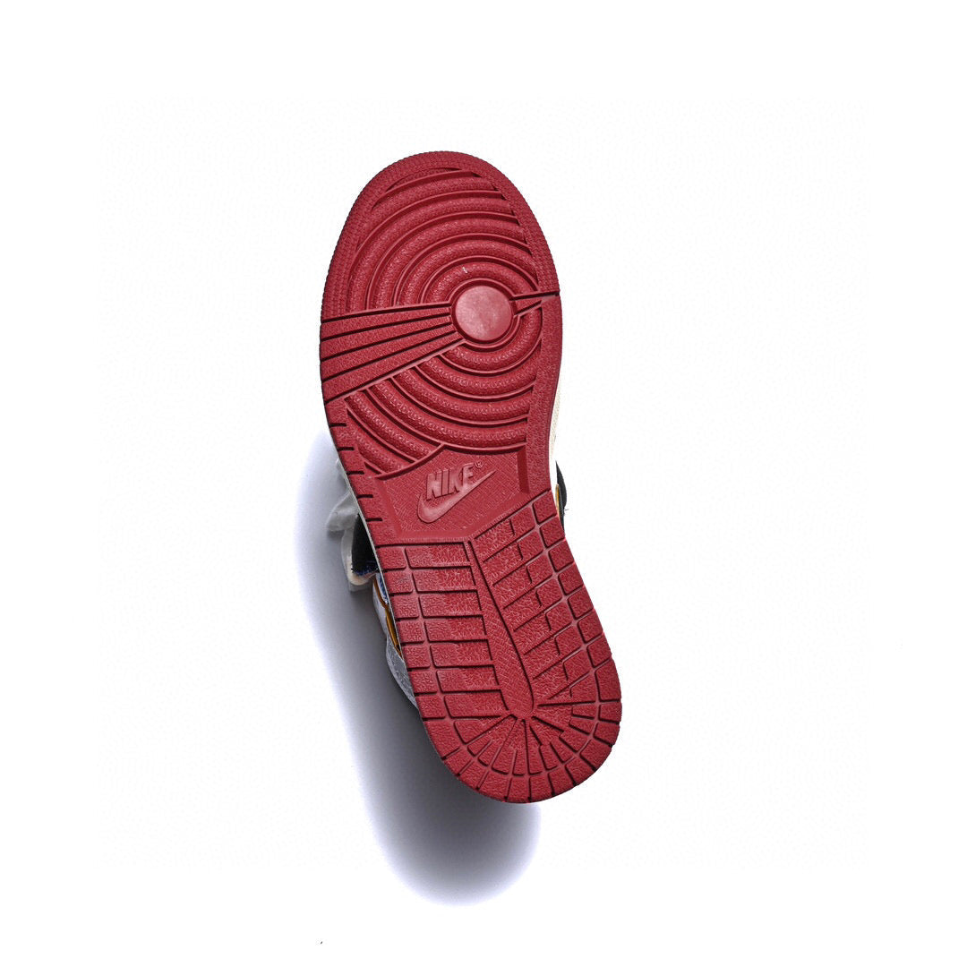 BL - Union x AJ1 High white and red stitching