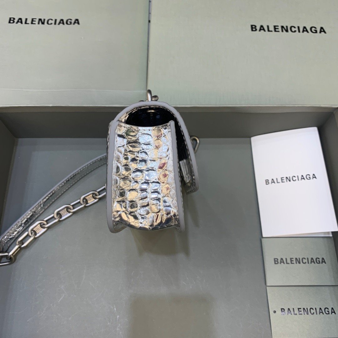 Balen Gossip Small On Chain Shoulder Bag Sliver, For Women, Bags 7.4in/19cm
