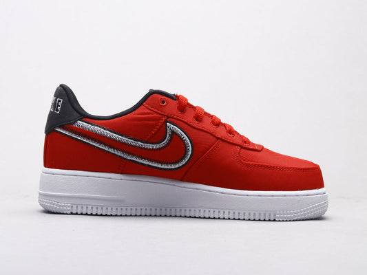 BL - AF1 Reverse Stitch red and white