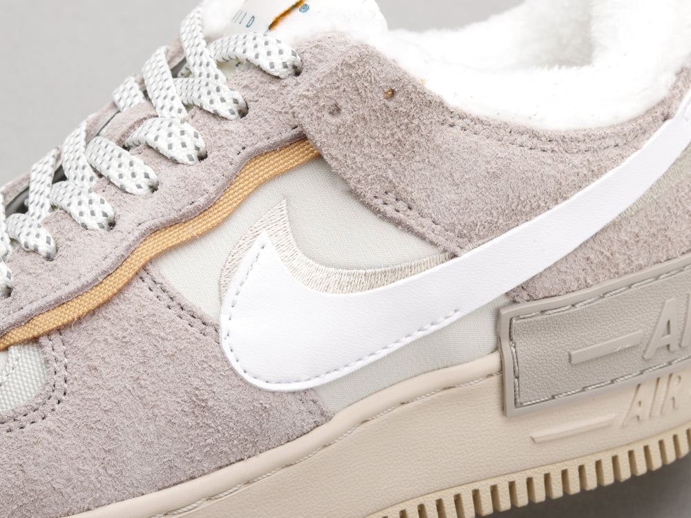 BL - AF1 Shadow gray and white deconstructed plus velvet