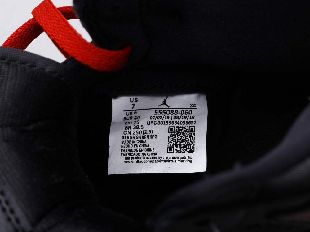 BL - AJ1 black and red silk