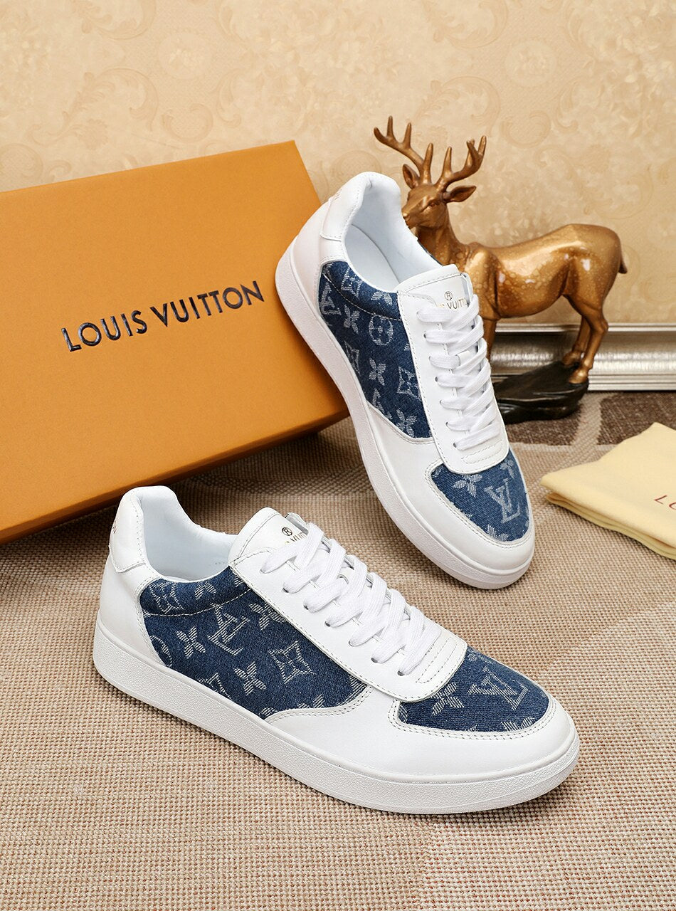 BL - LUV BLnogram Denim Blue Sneaker