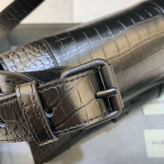 Balen Downtown Medium Shoulder Bag In Black, For Women, Bags 12.6in/32cm