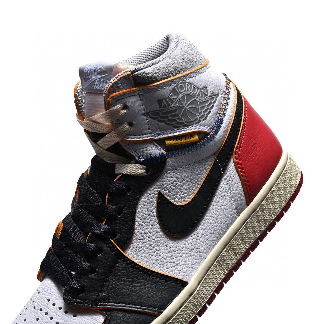 BL - Union x AJ1 High white and red stitching