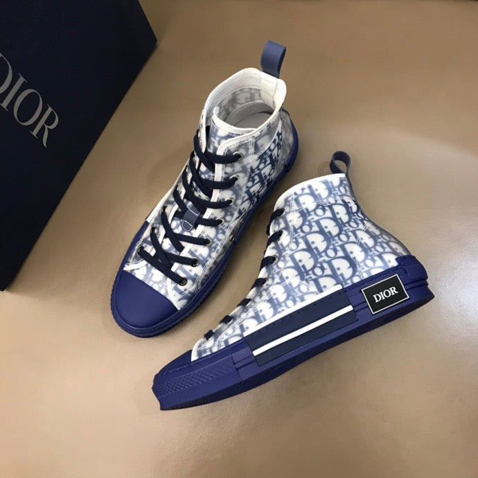 BL - DIR B23 Blue HIGH-TOP SNEAKER