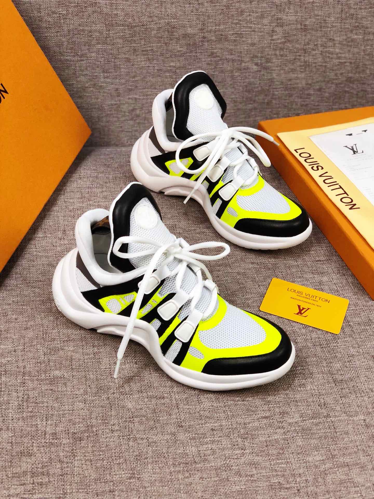 BL - LUV Archlight Black White Yellow Sneaker