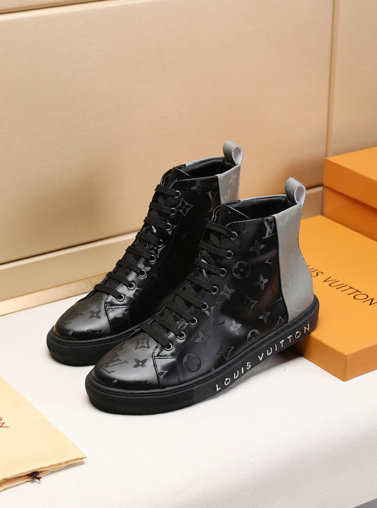 BL - LUV Stellar Trainer Boot Black Gray Sneaker