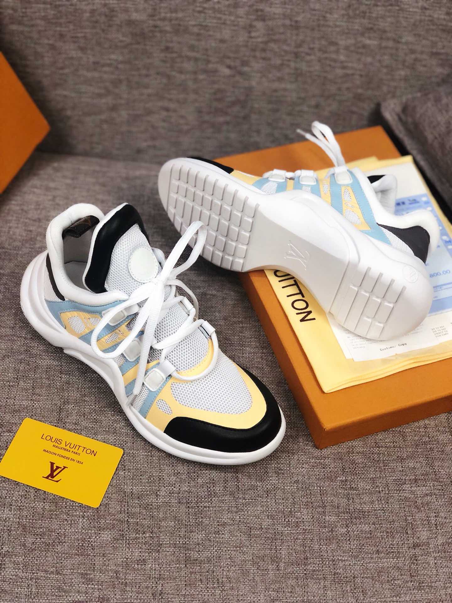 BL - LUV Archlight Black White Yellow Sneaker