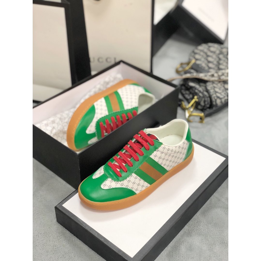 BL-GCI Screener Leather green Sneaker 091
