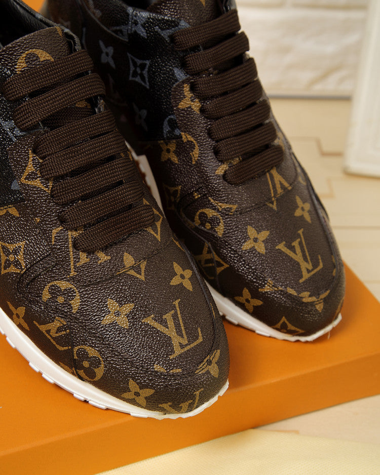 BL - LUV BLnogram Denim Brown Sneaker