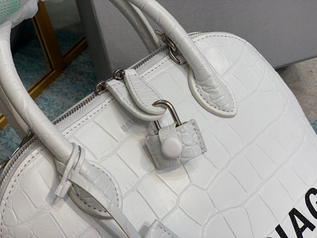 Balen Ville XXS Handbag In White, For Women, Bags 8.6in/22cm