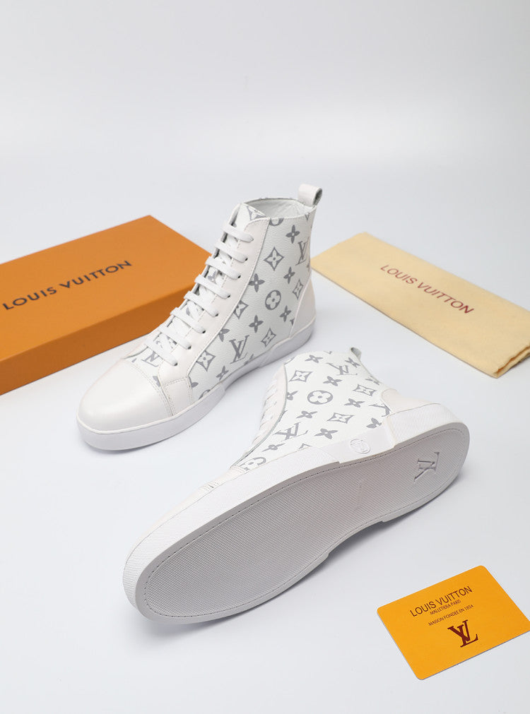 BL - LUV High BLnogram White Boot Sneaker
