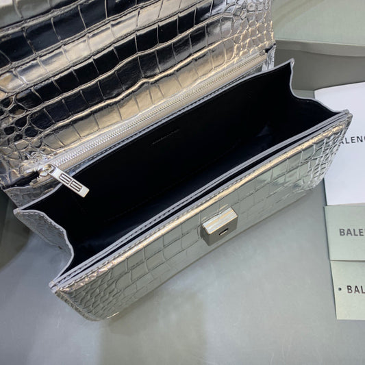 Balen Gossip Small Shoulder Bag Sliver, For Women, Bags 9.1in/23cm